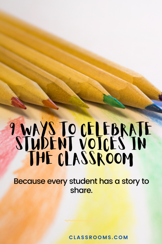 celebrating student voices and diversity in classroom